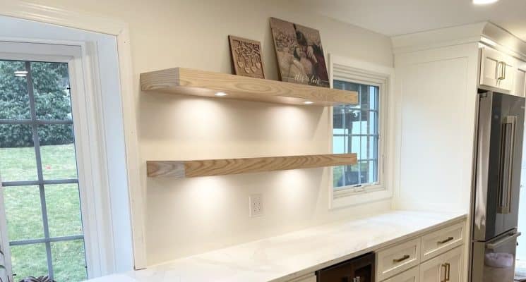 White, Black & Natural Oak Kitchen - Allison Park, PA