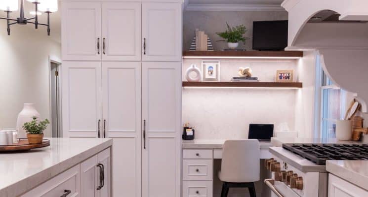 White Kitchen with Waterfall Island - Meadville, PA