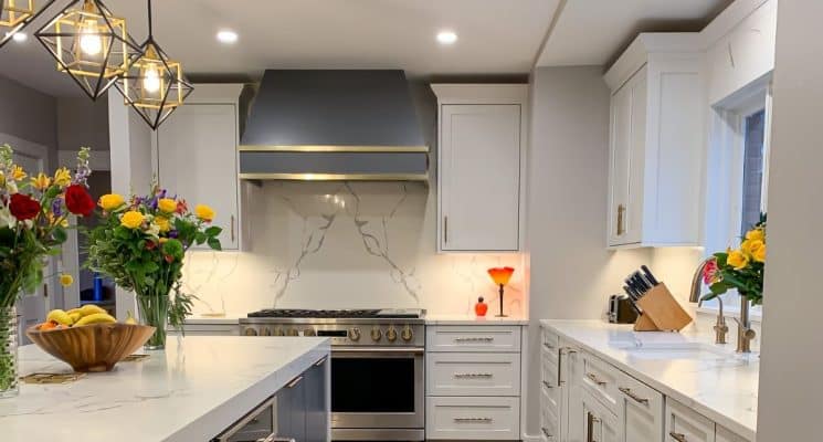 Contrasting Kitchen with Gold Accents - Allison Park, PA