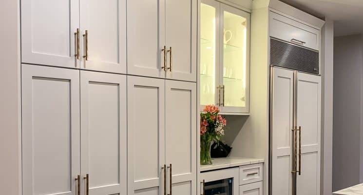 Contrasting Kitchen with Gold Accents - Allison Park, PA