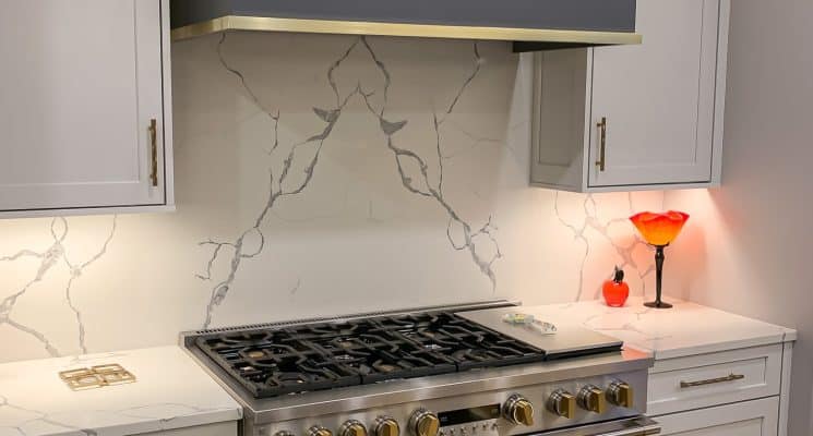 Contrasting Kitchen with Gold Accents - Allison Park, PA