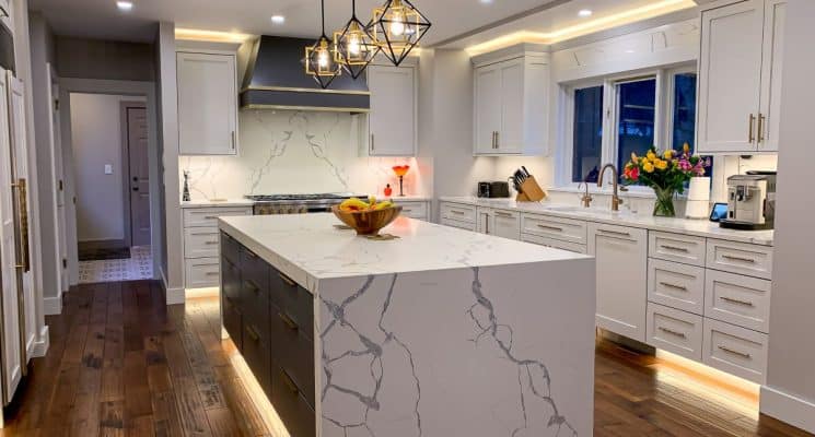 Contrasting Kitchen with Gold Accents - Allison Park, PA