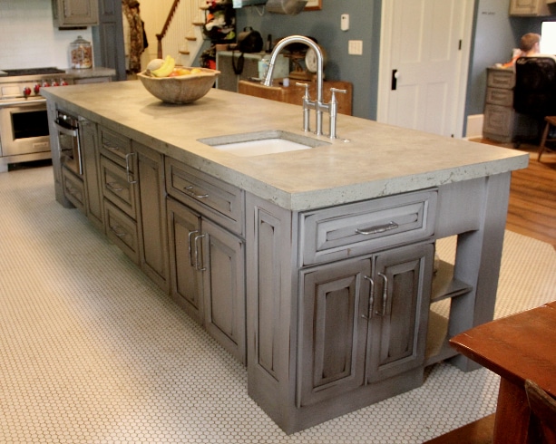 Gray Painted And Distressed Kitchen Meadville Pa Fairfield
